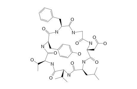 CYCLO-(GLY-ASP-LEU-THR-VAL-TYR-PHE)