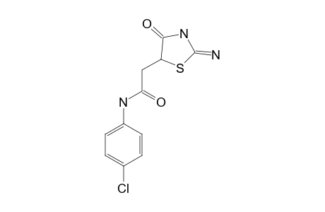 N-(p-chloropheny)-2-imino-4-oxo-5-thiazolidineacetamide