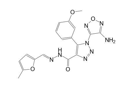 1-(4-amino-1,2,5-oxadiazol-3-yl)-5-(3-methoxyphenyl)-N'-[(E)-(5-methyl-2-furyl)methylidene]-1H-1,2,3-triazole-4-carbohydrazide