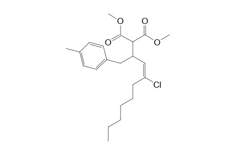 Dimethyl (E)-2-(4-chloro-1-(p-tolyl)dec-3-en-2-yl)malonate