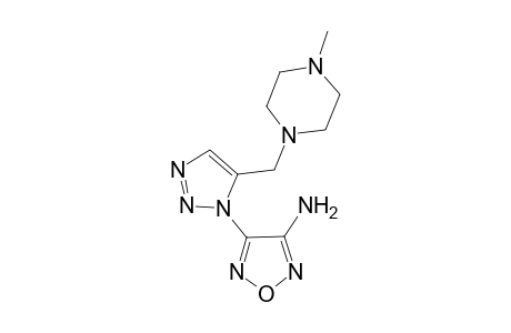 1,2,5-Oxadiazol-3-amine, 4-[5-[(4-methyl-1-piperazinyl)methyl]-1H-1,2,3-triazol-1-yl]-