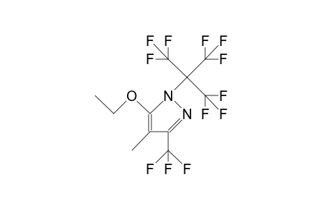 5-Ethoxy-4-methyl-1-(nonafluoro-tert-butyl)-3-trifluoromethyl-pyrazole