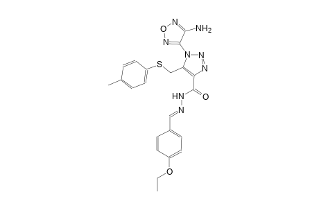 1-(4-amino-1,2,5-oxadiazol-3-yl)-N'-[(E)-(4-ethoxyphenyl)methylidene]-5-{[(4-methylphenyl)sulfanyl]methyl}-1H-1,2,3-triazole-4-carbohydrazide