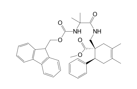 Methyl 1-{2'-[(9H-fluoren-9''-ylmethoxy)carbonyl]amino-(2"'-propanoyl)}aminomethyl}-3,4-dimethyl-6-phenylcyclohex-3-ene-1-carboxylate