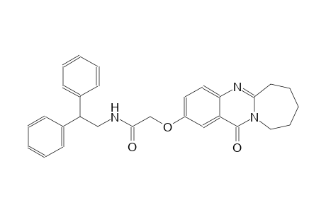 acetamide, N-(2,2-diphenylethyl)-2-[(6,7,8,9,10,12-hexahydro-12-oxoazepino[2,1-b]quinazolin-2-yl)oxy]-