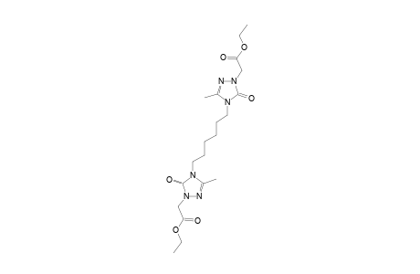 DIETHYL-2,2'-[4,4'-(HEXANE-1,6-DIYL)-BIS-(3-METHYL-5-OXO-4,5-DIHYDRO-1,2,4-TRIAZOLE-4,1-DIYL)]-DIACETATE