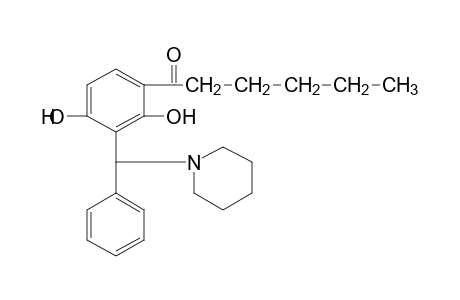 2',4'-dihydroxy-3'-(alpha-piperidinobenzyl)hexanophenone