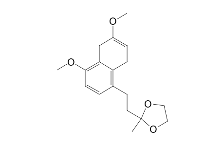 1,3-Dioxolane, 2-[2-(5,8-dihydro-4,6-dimethoxy-1-naphthalenyl)ethyl]-2-methyl-