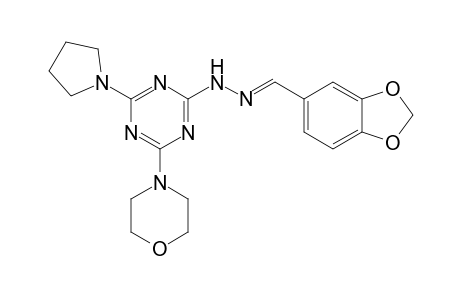 2-Morpholino-4-(piperonylidenehydrazino)-6-(1-pyrrolidinyl)-1,3,5-triazine