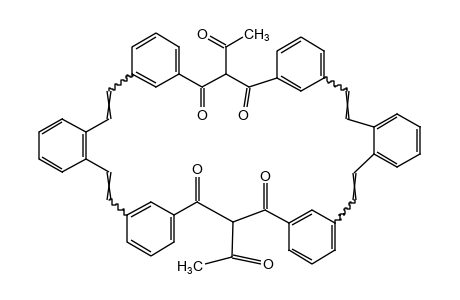 13,34-DIACETYL-12H,33H-7,11:15,19:28,32:36,40-TETRAMETHENODIBENZO[a,t]CYCLOOCTATRIACONTENE-12,14,33,35(13H,34H)-TETRONE