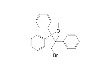 Benzene, 1,1',1''-[1-(bromomethyl)-2-methoxy-1-methyl-1-ethanyl-2-ylidene]tris-