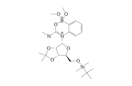 #26;BIS-METHANOL-ADDUCT-OF-4-[5-O-(TERT.-BUTYLDIMETHYLSILYL)-2,3-O-ISOPROPYLIDENE-ALPHA-D-RIBOFURANOSYL]-1-HYDROXY-2-METHYL-1H-2,4,1-BENZODIAZABORIN-3-ONE