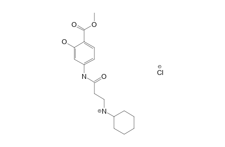 4-[3-(CYCLOHEXYLAMINO)PROPIONAMIDO]SALICYLIC ACID, METHYL ESTER,MONOHYDROCHLORIDE