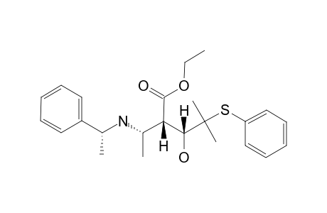 (3R,4S,5S,1'S)-ETHYL-5-[N-(1'-PHENYLETHYL)-AMINO]-3-HYDROXY-2-METHYL-2-PHENYLSULFANYL-HEXANE-4-CARBOXYLATE