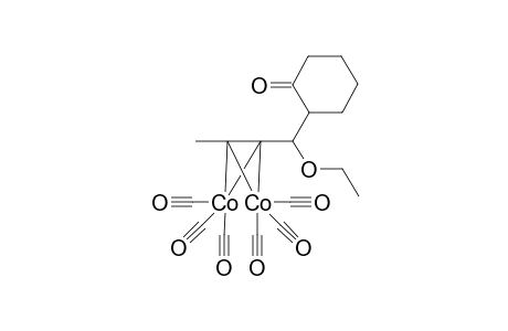 2,1'-ANTI-HEXACARBONYL-(MY-ETA(4)-[2-(1-ETHOXY-2-BUTYN-1-YL)-CYCLOHEXAN-1-ONE])-DICOBALT-(CO-CO)