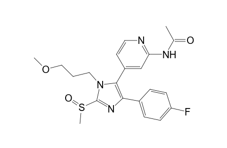 N-{4-[5-(4-Fluorophenyl)-2-methanesulfinyl-3-(3-methoxypropyl)-3H-imidazol-4-yl]pyridin-2-yl}acetamide