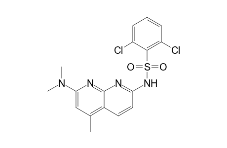 Benzenesulfonamide, 2,6-dichloro-N-[7-(dimethylamino)-5-methyl-1,8-naphthyridin-2-yl]-