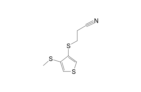 3-(2-CYANOETHYLSULFANYL)-4-METHYLSULFANYLTHIOPHENE