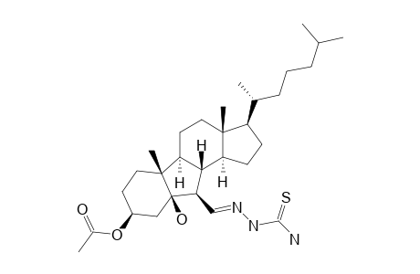 3-BETA-ACETOXY-5-BETA-HYDROXY-6-BETA-THIOSEMICARBAZONE-B-NOR-CHOLESTANE