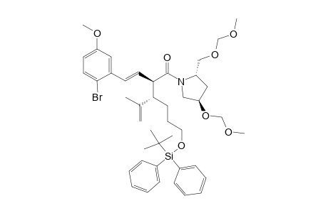 #12G;ANTI-(2R,3R)-2-[(E)-2-(2-BROMO-5-METHOXYPHENYL)-ETHENYL]-3-(3-TERT.-BUTYLDIPHENYLSILYLOXYPROPYL)-1-[(2S,4R)-2-(METHOXYMETHOXYMETHYL)-4-METHOXYMETHYLOXY-PY