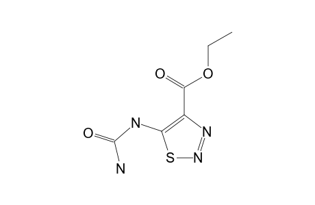 5-ureido-1,2,3-thiadiazole-4-carboxylic acid, ethyl ester