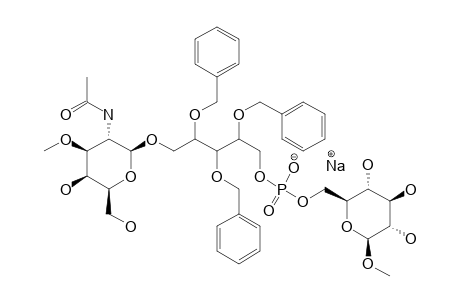 SODIUM-(METHYL-BETA-D-GLUCOPYRANOSID-6-YL)-1-O-(2-ACETAMIDO-2-DEOXY-3-O-METHYL-BETA-D-GALACTOPYRANOSYL)-D-RIBITYL-PHOSPHATE