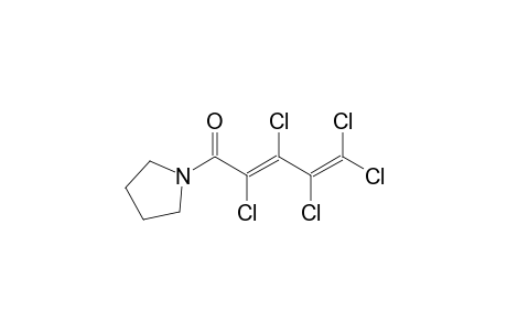 1-[(2E)-2,3,4,5,5-pentachloro-2,4-pentadienoyl]pyrrolidine