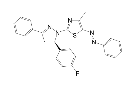 (5R)-{2-[5-(4-Fluorophenyl)-3-phenyl-4,5-dihydropyrazol-1-yl]-4-methylthiazol-5-yl}-phenyldiazene