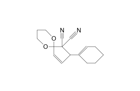 4,4-Dicyano-5-(1-hexen-1-yl)-1-cyclopenten-3-one propane-1,3-diyl ketal