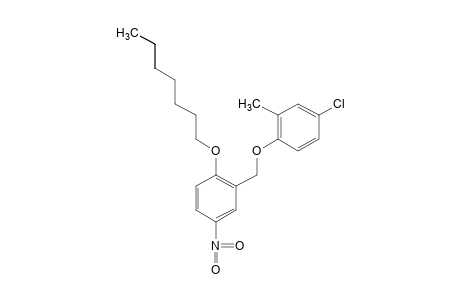 4-chloro-o-tolyl 2-(heptyloxy)-5-nitrobenzyl ether