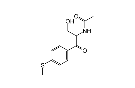 N-[alpha-(HYDROXYMETHYL)-p-(METHYLTHIO)PHENACYL]ACETAMIDE