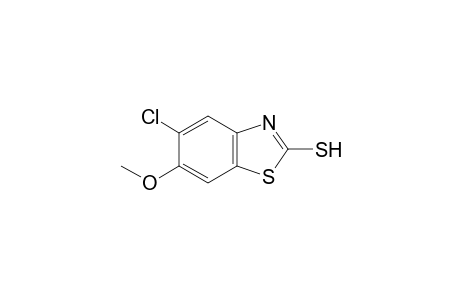 5-chloro-6-methoxy-2-benzothiazolethiol