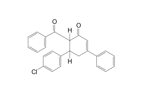 6-benzoyl-5-(p-chlorophenyl)-3-phenyl-2-cyclohexen-1-one