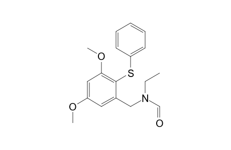 N-[(3,5-Dimethoxy-2-(phenylthio)phenylmethyl]-N-ethylformamide