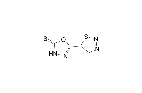 1,3,4-Oxadiazole-2(3H)-thione, 5-(1,2,3-thiadiazol-5-yl)-