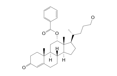 (12-ALPHA)-24-HYDROXY-12-(BENZOYLOXY)-CHOL-4-EN-3-ONE