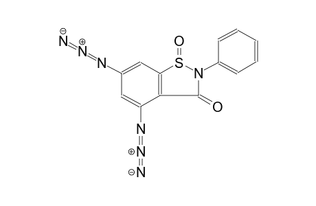 1,2-benzisothiazol-3(2H)-one, 4,6-diazido-2-phenyl-, 1-oxide