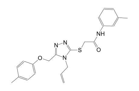 2-({4-allyl-5-[(4-methylphenoxy)methyl]-4H-1,2,4-triazol-3-yl}sulfanyl)-N-(3-methylphenyl)acetamide