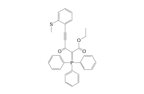 Ethyl 5-(2-methylsulfanylphenyl)-3-oxo-2-triphenylphosphoranylidenepent-4-ynoate