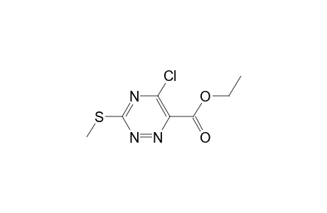 5-Chloro-3-(methylthio)-1,2,4-triazine-6-carboxylic acid ethyl ester