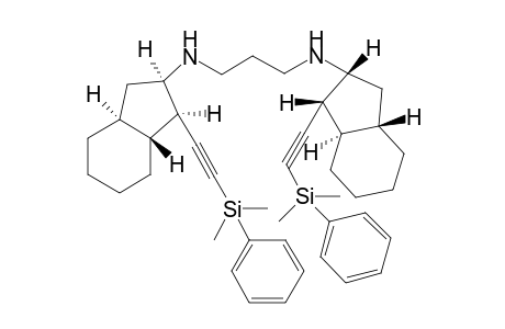 N,N'-Bis[1-(2-(dimethylphenylsilyl)ethynyl]indan-2-yl]-1,3-diaminopropane