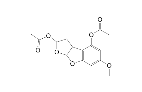 2,3,3a,8a-Tetrahydroxy-2,4-diacetoxy-6-methoxyfuro[2,3-b]benzofuran isomer