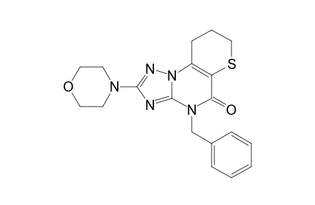 10-BENZYL-6,7-DIHYDRO-2-MORPHOLINO-5H,10H-THIOPYRANO-[2,3-E]-1,2,4-TRIAZOLO-[1,5-A]-PYRIMIDIN-5-ONE