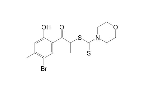 5'-bromo-2'-hydroxy-2-mercapto-4'-methylpropiophenone, 2-(4-morpholinecarbodithioate)