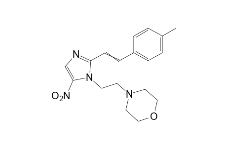 4-{2-[2-(p-methylstyryl)-5-nitroimidazol-1-yl]ethyl}morpholine