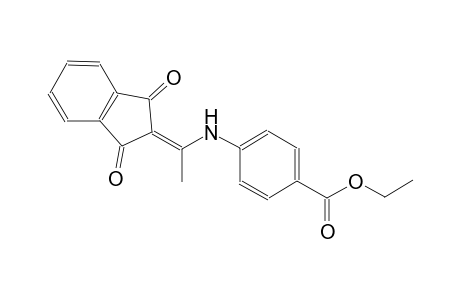 ethyl 4-{[1-(1,3-dioxo-1,3-dihydro-2H-inden-2-ylidene)ethyl]amino}benzoate