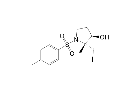 3-Pyrrolidinol, 2-(iodomethyl)-2-methyl-1-[(4-methylphenyl)sulfonyl]-, cis-