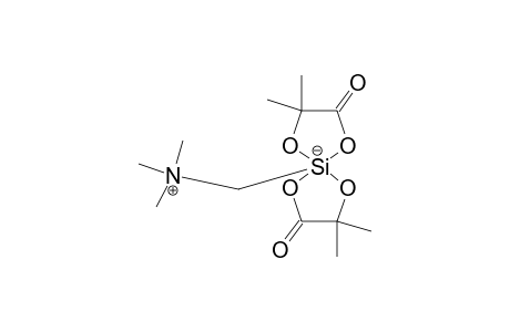 BIS-[2-METHYLLACTATO-(2-)-O(1),O(2)]-[(TRIMETHYLAMMONIO)-METHYL]-SILICATE