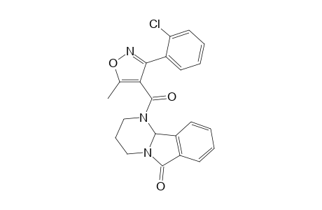 1-{[3-(o-chlorophenyl)-5-methyl-4-isoxazolyl]carbonyl}-1,2,3,4,6,10b-hexahydropyrimido[2,1-a]isoindol-6-one