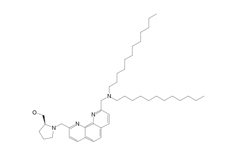 (S)-1-[[9-(DIDODECYLAMINO)-METHYL]-1,10-PHENANTHROLIN-2-YL-METHYL]-2-PYRROLIDINEMETHANOL